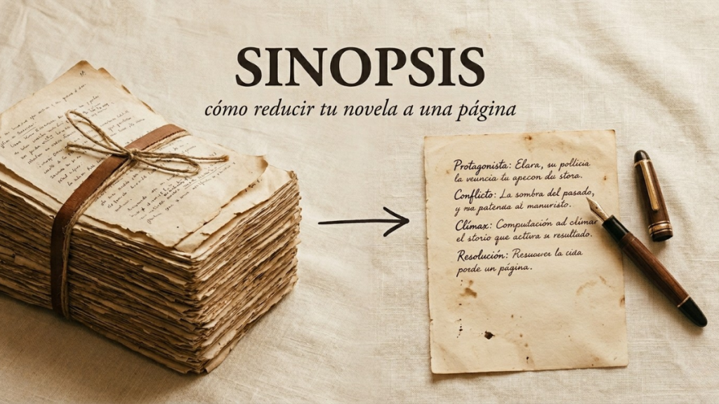 Cómo escribir una sinopsis para una editorial: estructura, extensión y errores a evitar